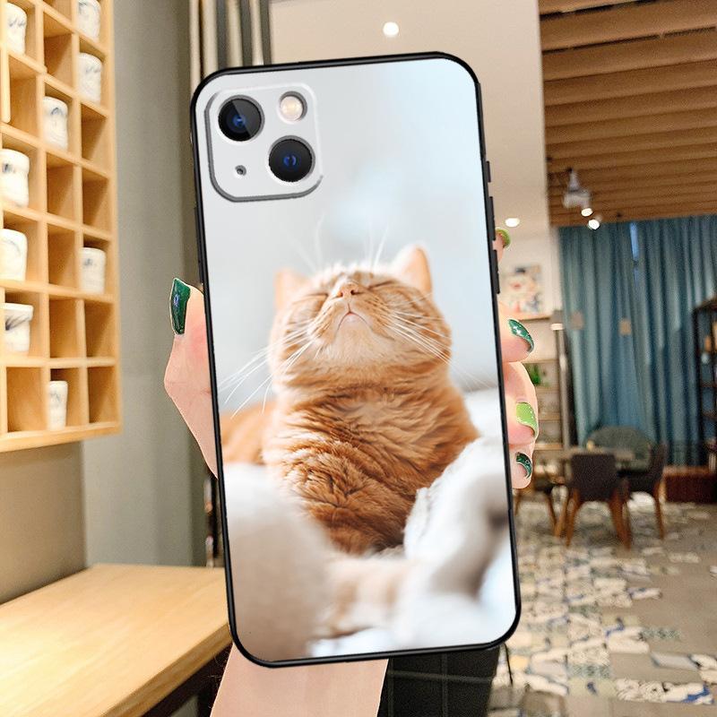 Applicable IPhone16 Mobile Phone Case New Couple Animal Cute Cat Mobile Phone Case Cat Phone Case