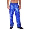 Herren Metallic Jazz Dance Hosen Elastischer Bund Design Halloween Mottoparty Bühnenauftritt Hosen