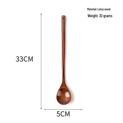 Long-Handle Wooden Stirring Spoon