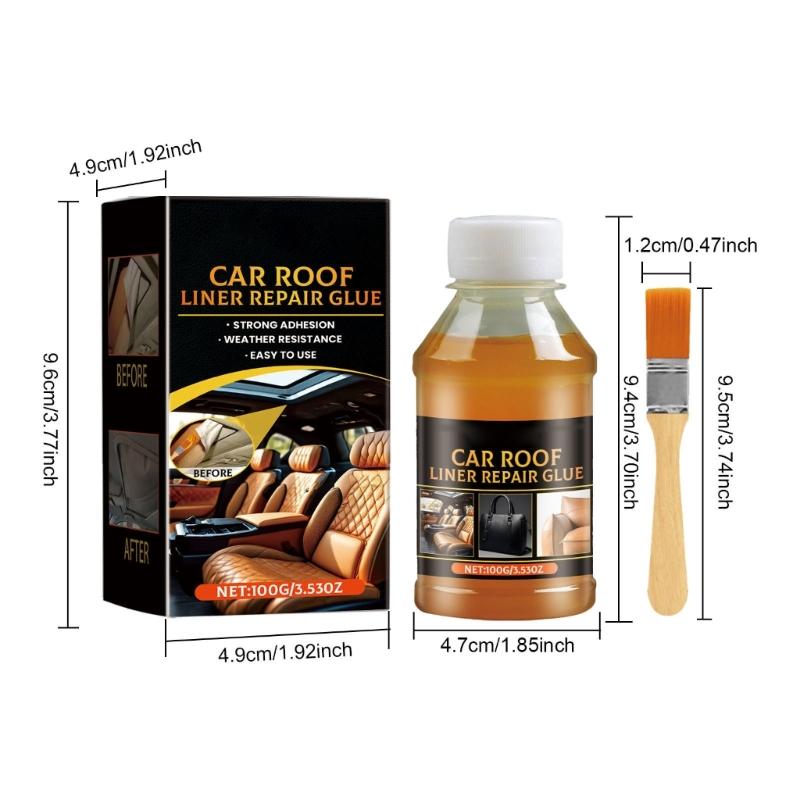 Car Ceiling Liner Care Glues Strong Bonding Waterproof & Heat Resistant  Auto Headliners Adhesive Invisible Finish for Car