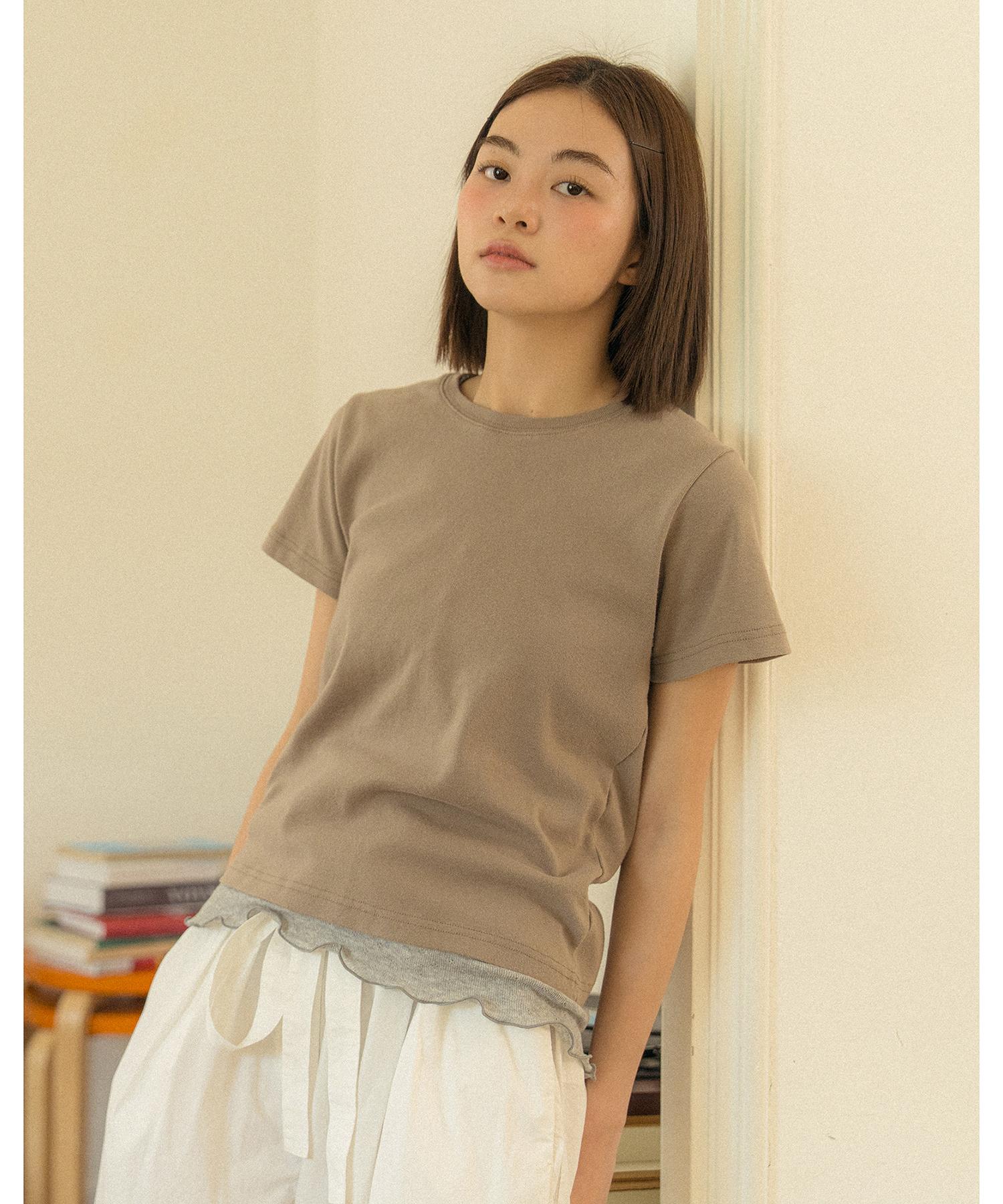 Cotton Bell Daily Fit T-Shirt - Mocha Beige Mocha Beige