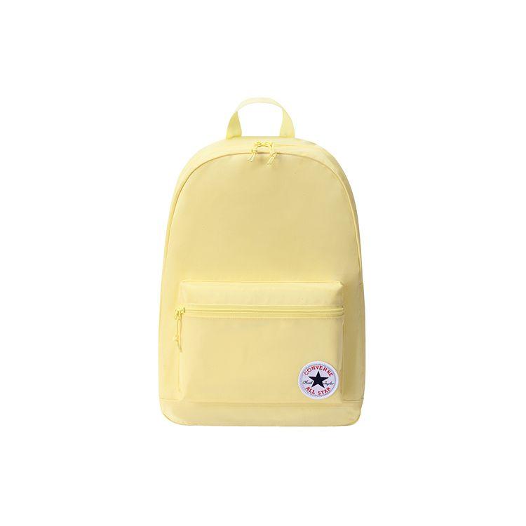 Converse Casual Simple Fashion Versatile Backpack Women Backpack Egg-Yolk CV2443020PS-004 Goose Egg Yellow,M