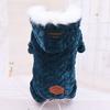 Pet Clothing Polyester Hoodied Sweatshirts Dog Cat Clothes Plus Plush