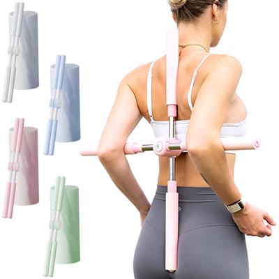 (Qunide) Yoga Shaping Stick Open Back Stick Open Shoulder Artifact Hunchback Standing Cross Children's Correction Training Stick