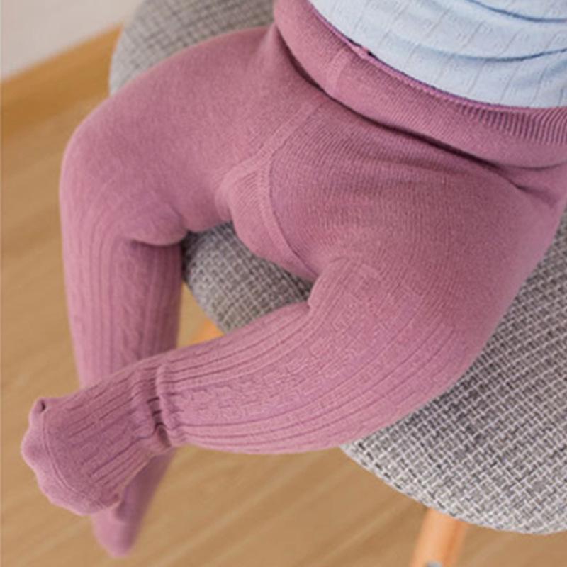 0-2Y Pantyhose Baby Leggings Autumn Winter New Baby Girls Warm Long Tube Socks Children's Jumpsuit Socks Newborn Baby Tights