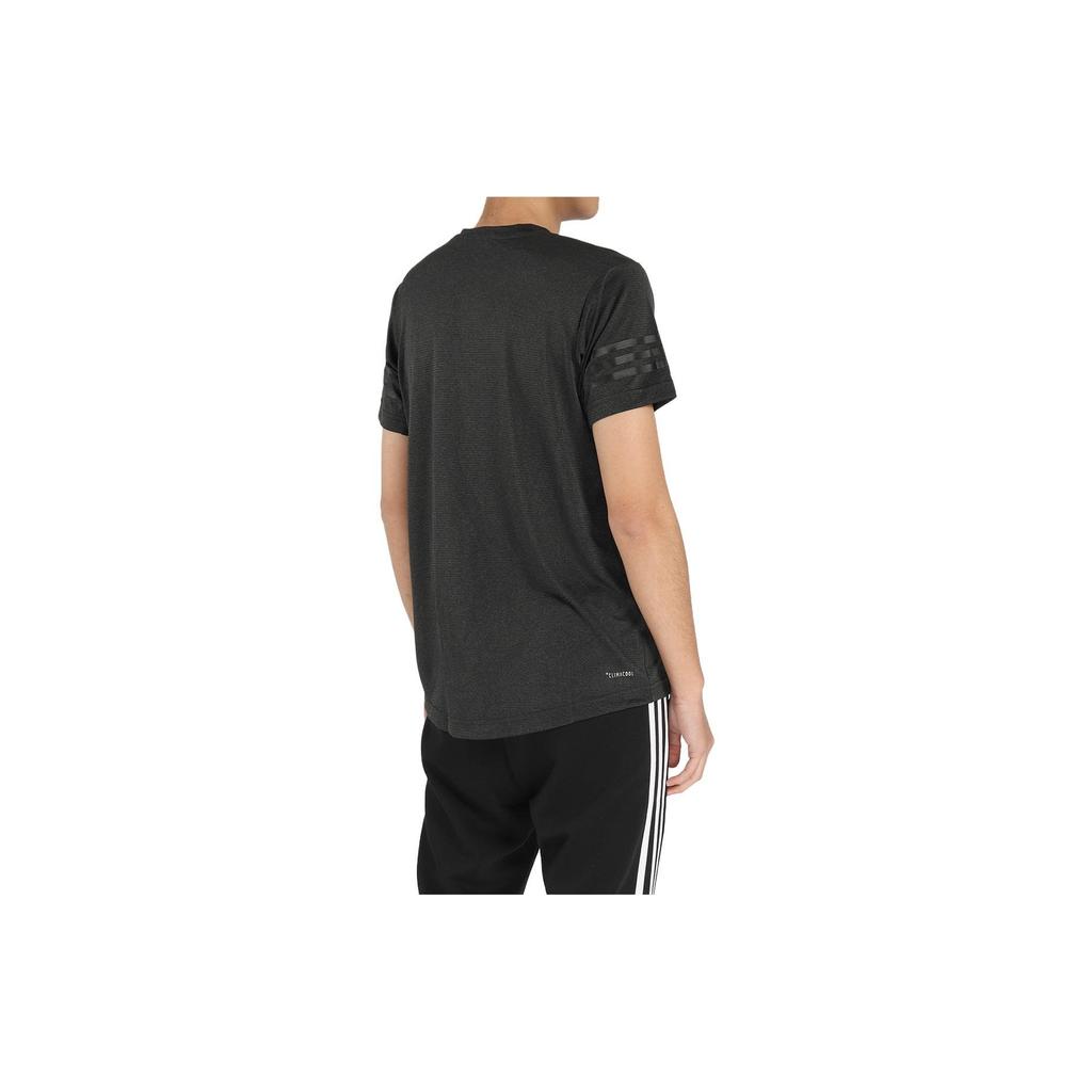 Adidas T Shirts Men's Dark Gray Crew Neck Moderate Straight Fit CE0867