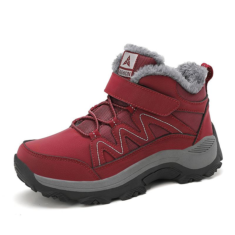 New Winter Velvet Thickened Warm Elderly Shoes Waterproof Medium and Old Snow Boots Men's and Women's Walking Shoes