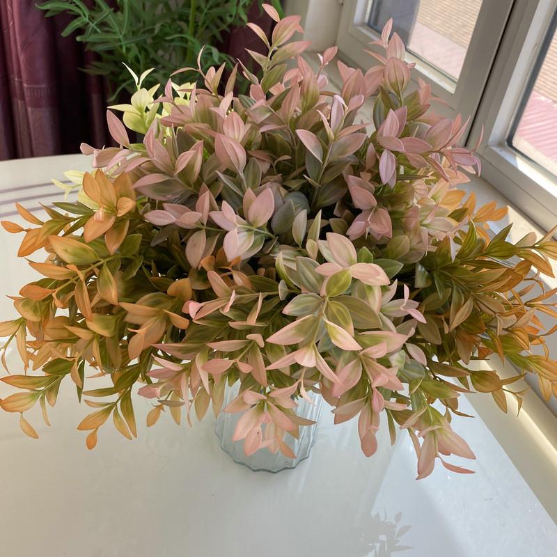 Faux Greenery Plastic Leaves For Wedding Arch Decor Photography Props Home Decor