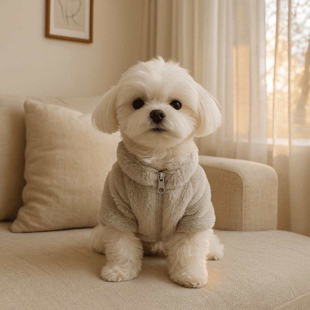 Fashion Rabbit Fur Dog Warm Coat Soft Comfortable Winter Dog Clothes Thickened Pet Plush Jackets Outdoor