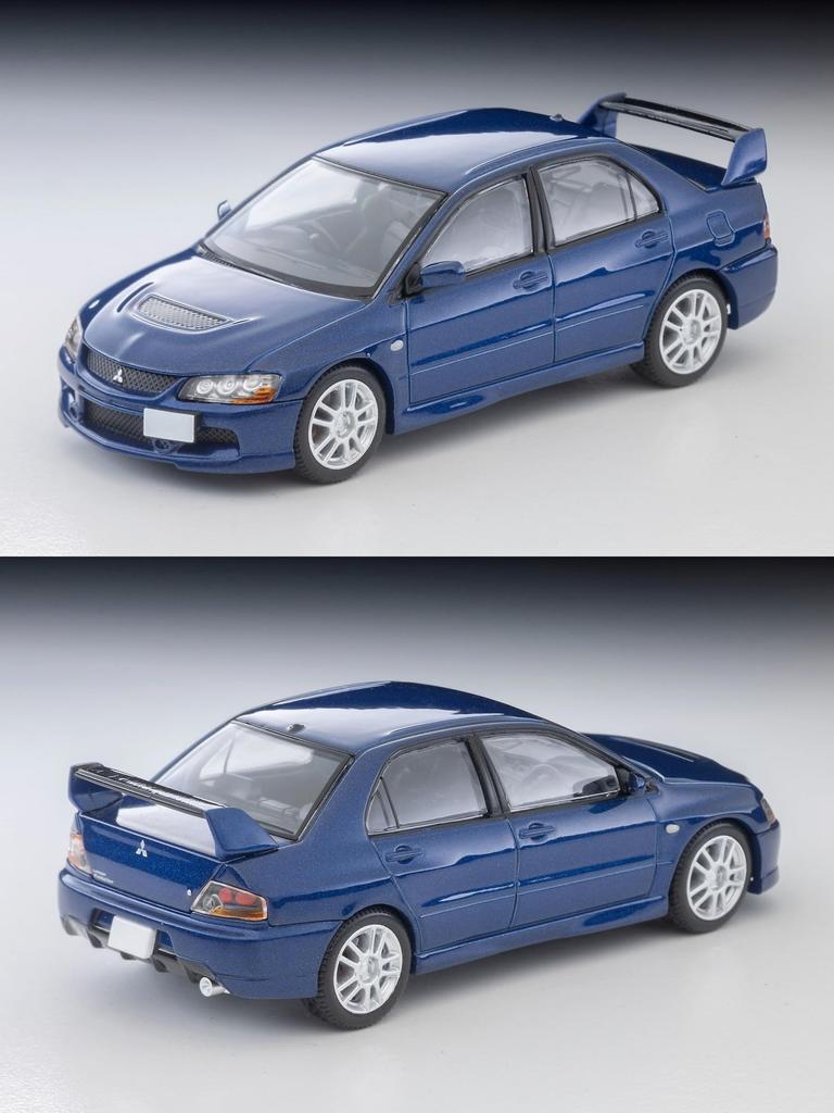 TOMYTEC Tomica Limited Vintage Neo Mitsubishi Lancer Evolution IX GSR Blue 2005 Model 340140 1/64 LV-N376b (Finished Product)