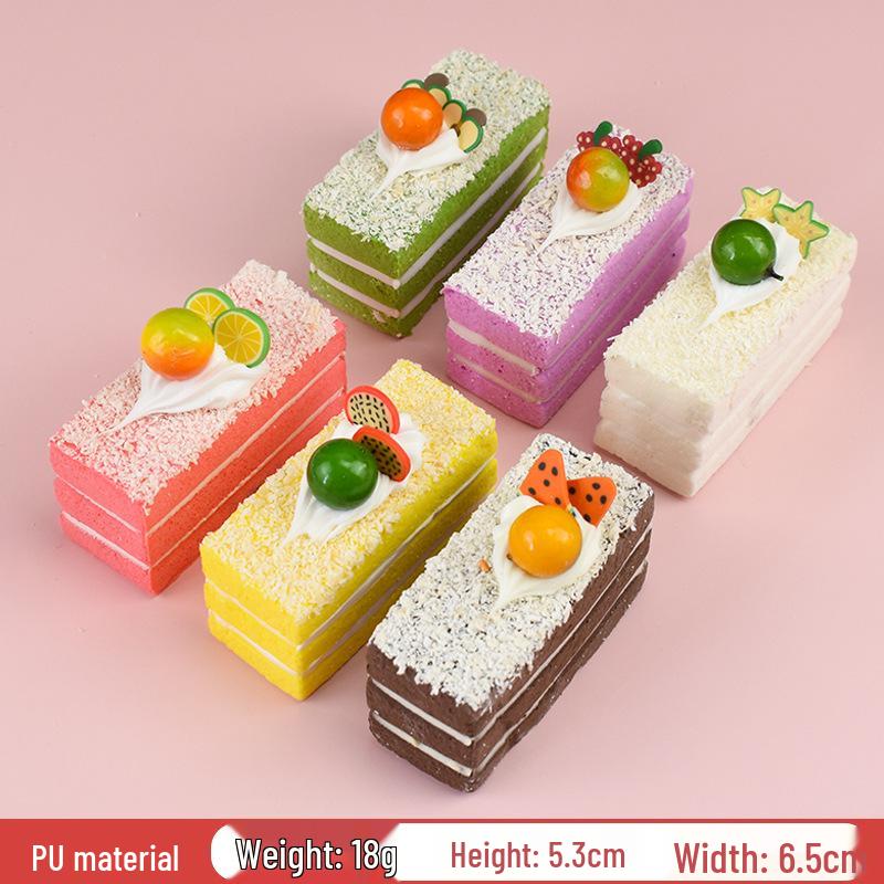 

Fake Fruit Egg Roll Cake Model for Bakery Dessert Display & Scene Decoration