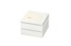 Tatsumiya Polarized Pearl Jubako Gray W15 D15 Box, 15.0mm Square, Two-Tiered, Hyakka, Size Approx. H11.6 (Product Code 54831)