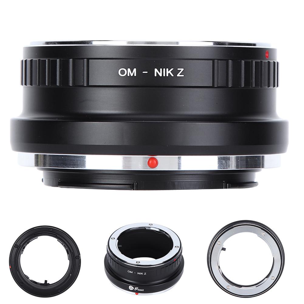 Fikaz OM‑NIK Pierścień adaptera obiektywu dla obiektywu z mocowaniem Olympus OM dla aparatu z mocowaniem Nikon Z