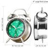 4 Inch Silent Alarm Clock With Night Light Portable Multi-Function Desk Clock For Students Home