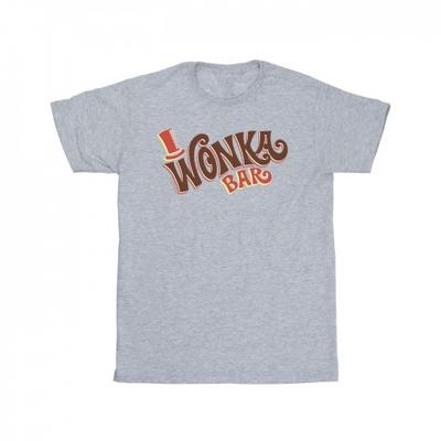 Willy Wonka Girls Bar Logo Cotton T-Shirt