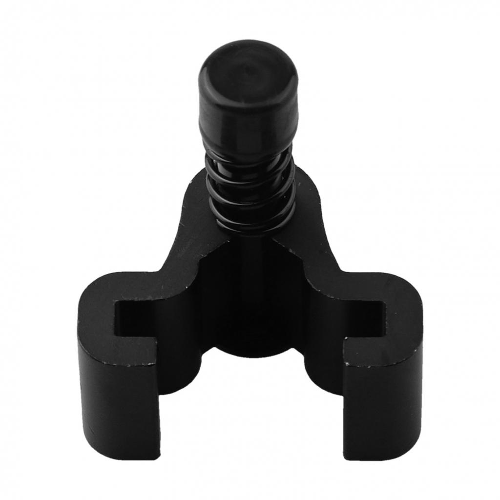 Adjustable Barn Door Stopper Aluminum Black Double Pulley