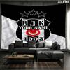 Beşiktaş Jimnastik Kulübü Özel İsimli Duvar Kilim Estetik Duvar Askısı Baskılı Kumaş Battaniye Yatak Odası Oturma Odası Ev Dekorasyonu İçin Dekoratif Kilimler