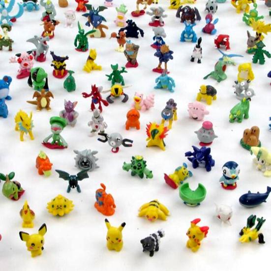 144Pcs Figurine Lively Cartoon Images PVC Adorable Mini Figure Dolls for Study Desk