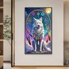 5D DIY Full Round Drill Diamond Painting Wolf Kit Home Decor Art Craft
