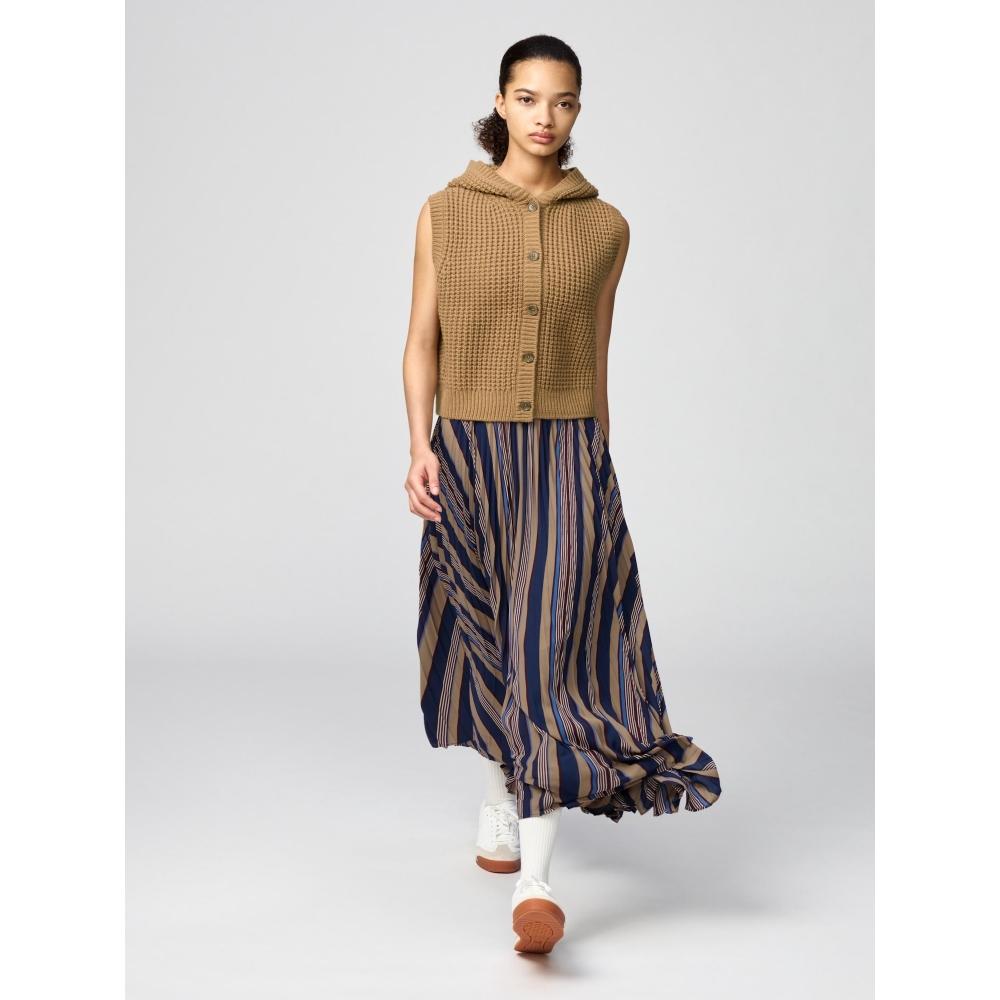 Uniqlo Waffle Knit Hooded Vest