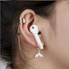 2pcs/pair Dolphin Anti-lost Ear Clip Ear Decor Earphone Protection Chain  Best Gifts