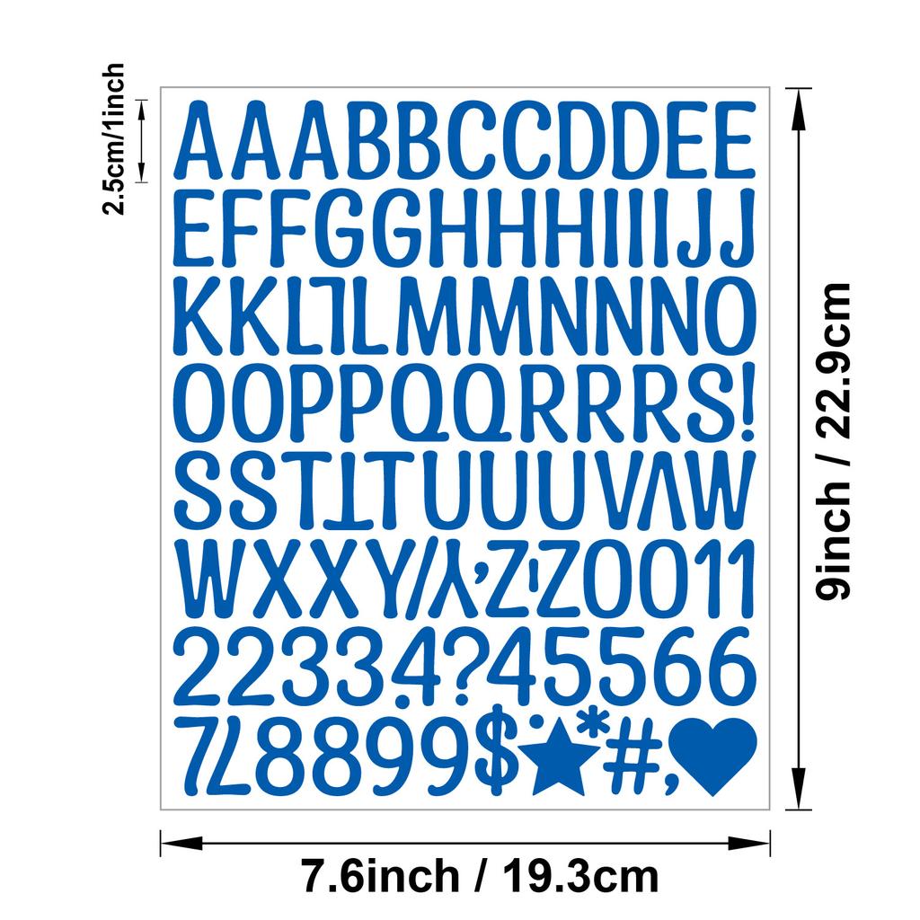 Naklejka Literowa 1 Cal Naklejka Winylowa na Ciało Artystyczna Naklejka Literowa Etykieta Kuchenna DIY Ręcznie Robiona