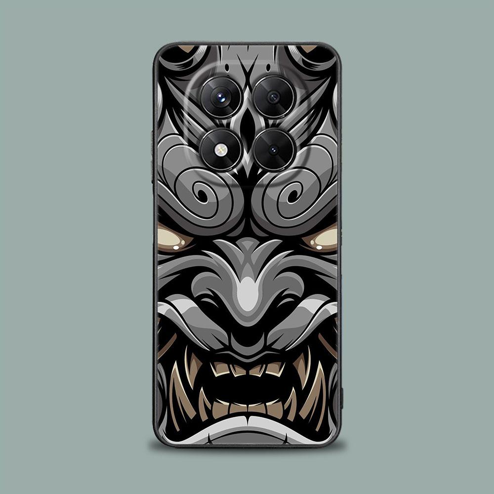 Phone Case for Xiaomi Redmi 15C 14C 12C 13C 4G Redmi Note 15 14 13 12 11 10 Pro Plus 12S Silicone Soft Cover Oni Mask Art Dragon