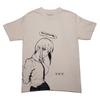 Minimal Anime Style Angel Girl Graphic Tee Soft Aesthetic and Kids Tshirt