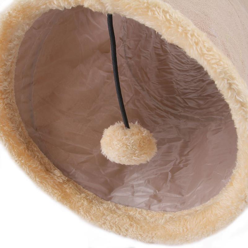 Pet Supplies Cat Tunnel Can Receive Folding Suede Cat Tunnel Cat Toy Drill Bucket. Pet Toys Cats Toys Pet Supplies