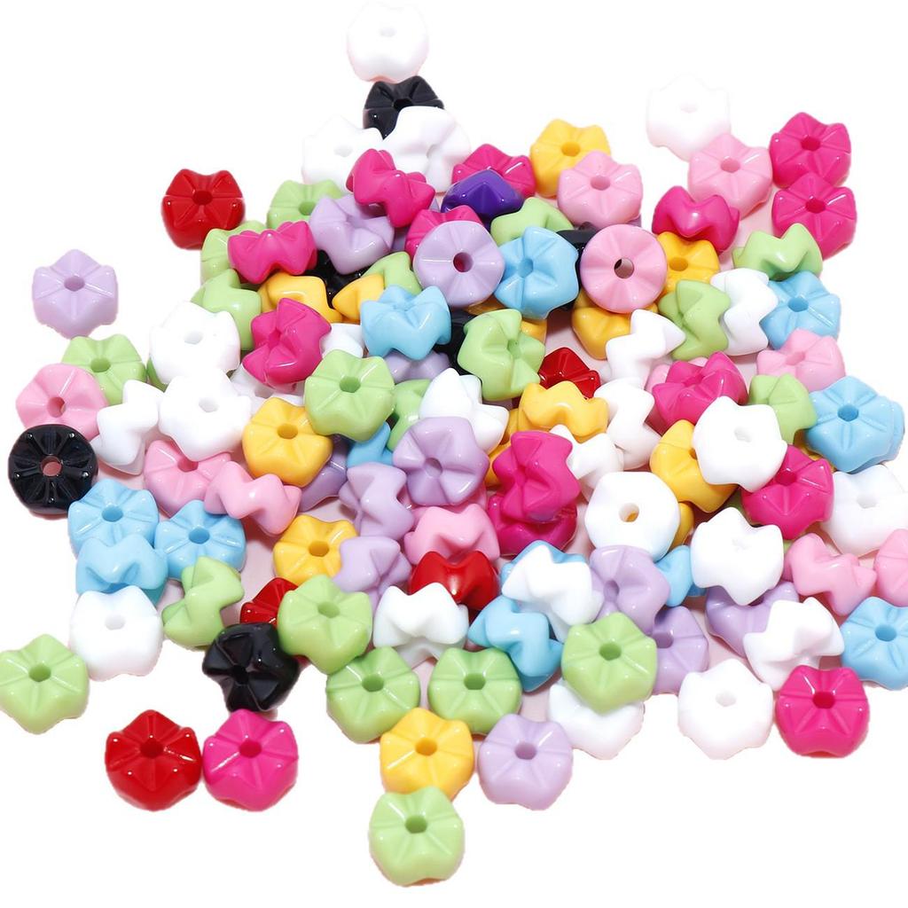 Acrylic Wave Snowflake Beads for DIY Jewelry & Phone Chains