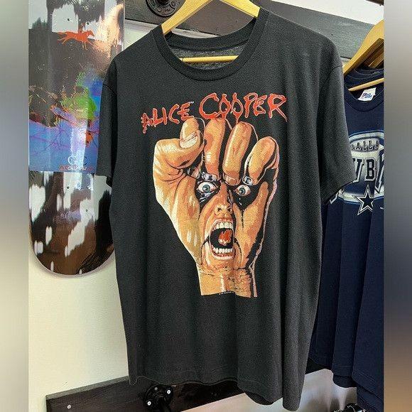 1987/88 Alice Cooper Raise Your First Vintage Tour Black Unisex T shirt WA3494 Unisex T-Shirt XXXL