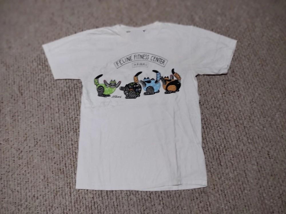 Vintage 80s 90s Hawaii Feline Fitness Center Cartoon Cats Shirt TRENDING Unisex T-Shirt XXXXL