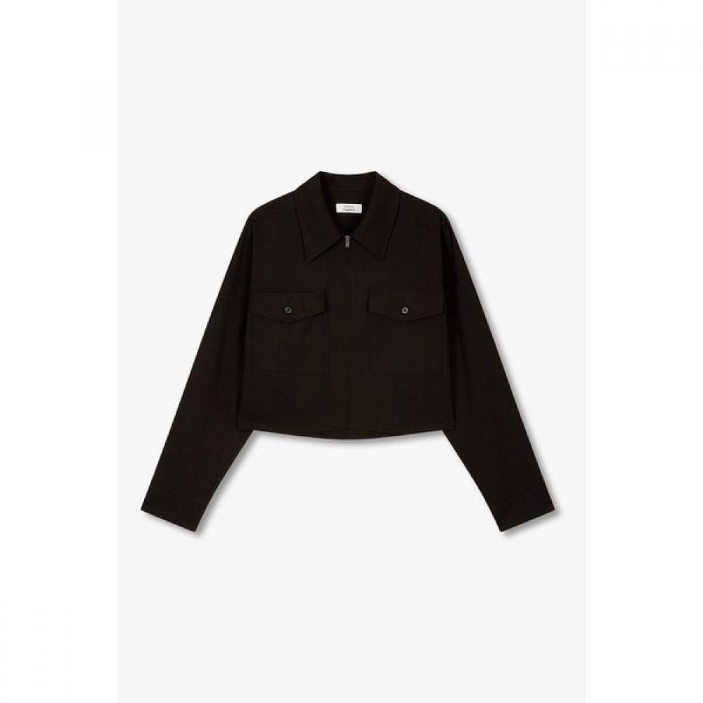 Studio Tomboy Short Zip Shirt Two Pocket 9105321113ar 99 (black)/One size