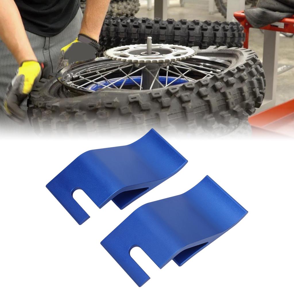 2PCS Motorcycle Tire Bead Installation Assistance Tool Holder Hook Aluminium Alloy Replacement for