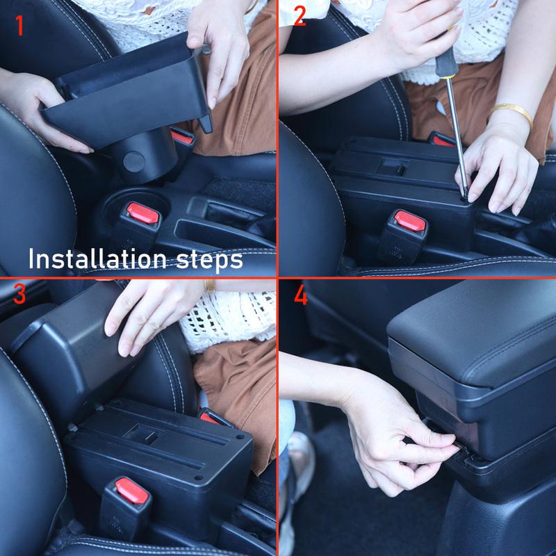 For Volkswagen T-CROSS Armrest Box For Volkswagen TCROSS Car Armrest Storage Box Dedicated Retrofit parts Interior Accessories