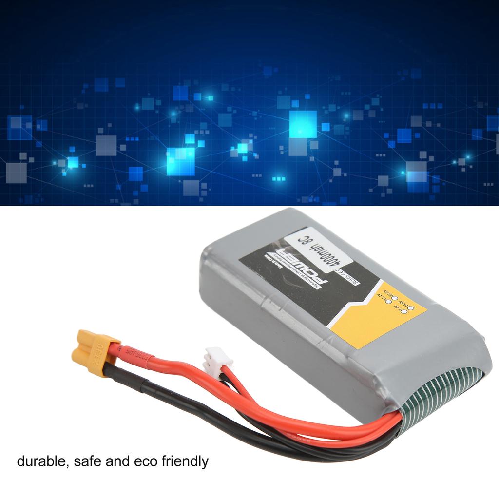 RC 4000mAh Lipo Battery 8C Safe Female XT30 Plug High Conversion Rate 7.4V Lipo Battery for RC Car Boat Plane