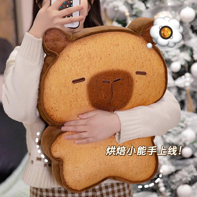 Süßes Toast-Kapibara-Kissen Capybara-Puppe Plüschtier Schlafpuppe Puppe Geschenk Großhandel