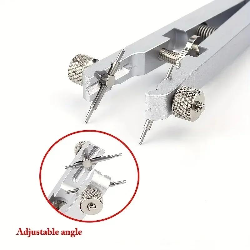 6825 Watch Pliers Watch Spring Bar Plier Tool Kit Tweezer Removal Strap With Screw Adjustment Length Size Replacement Repair