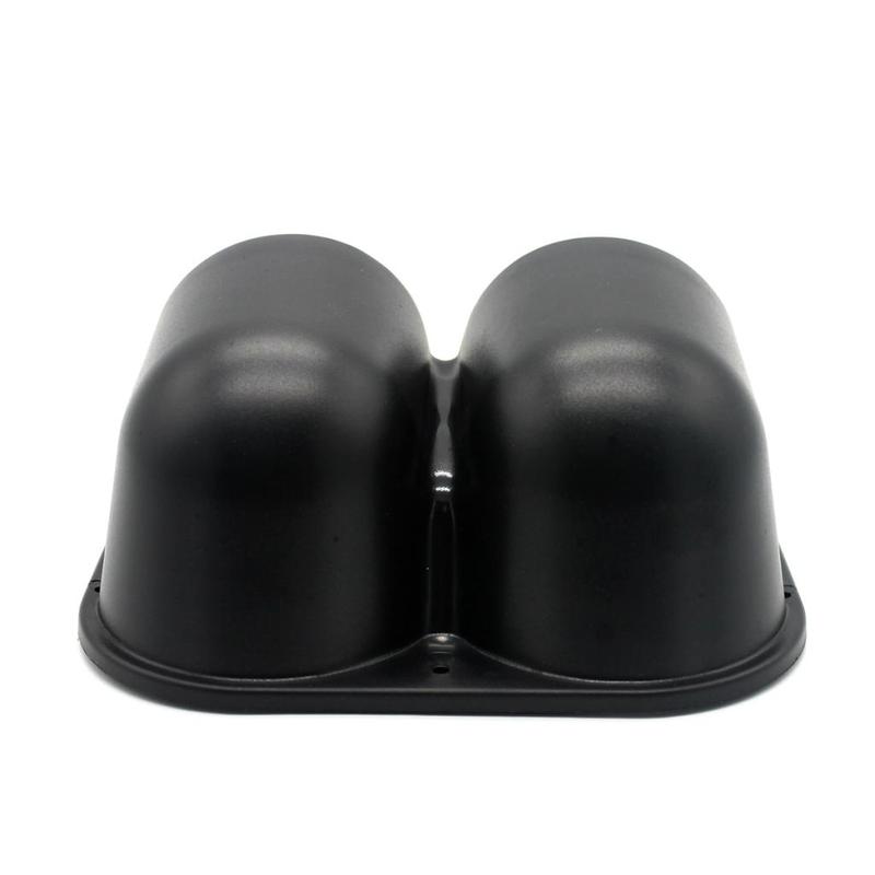 Black Auto Meter Gauge Pillar Bracket Dual Meter Dash Mount Pod Bezel Holder for 2 Inch Vehicle Gauges Kit