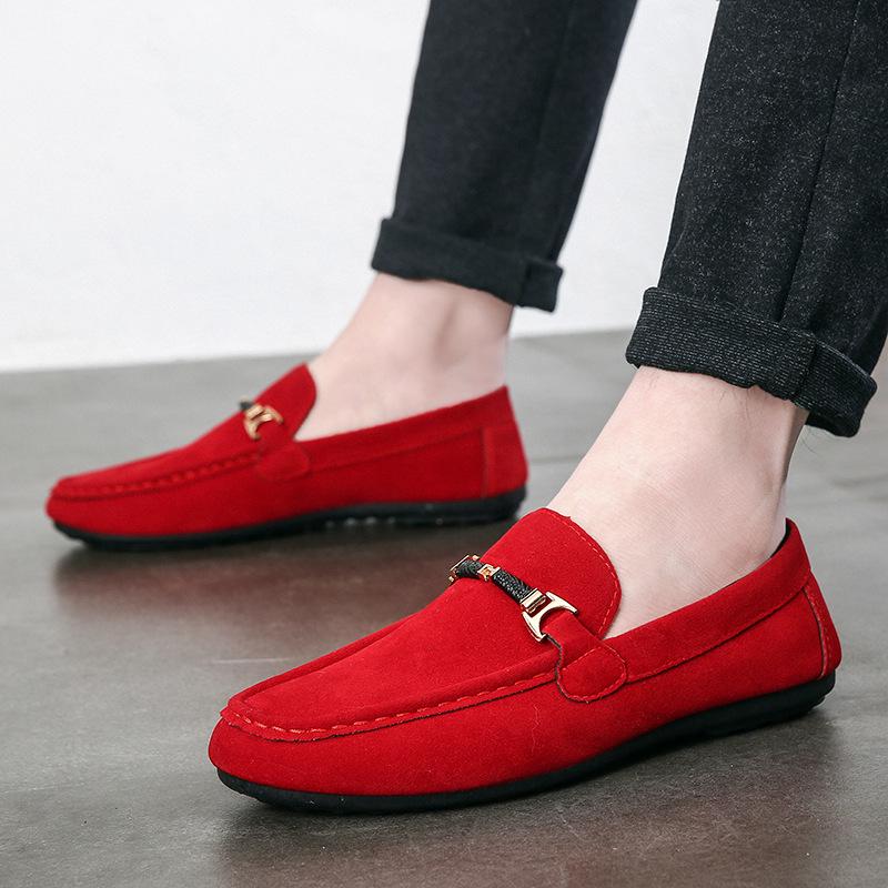 

Мужские модные повседневные туфли в корейском стиле без застежек Size 46
