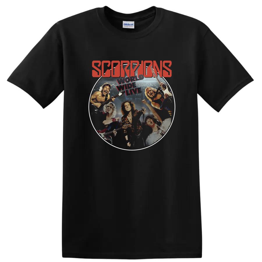 Scorpions Rock Metal Muziek T-shirt Wereldwijd Live Band Tee