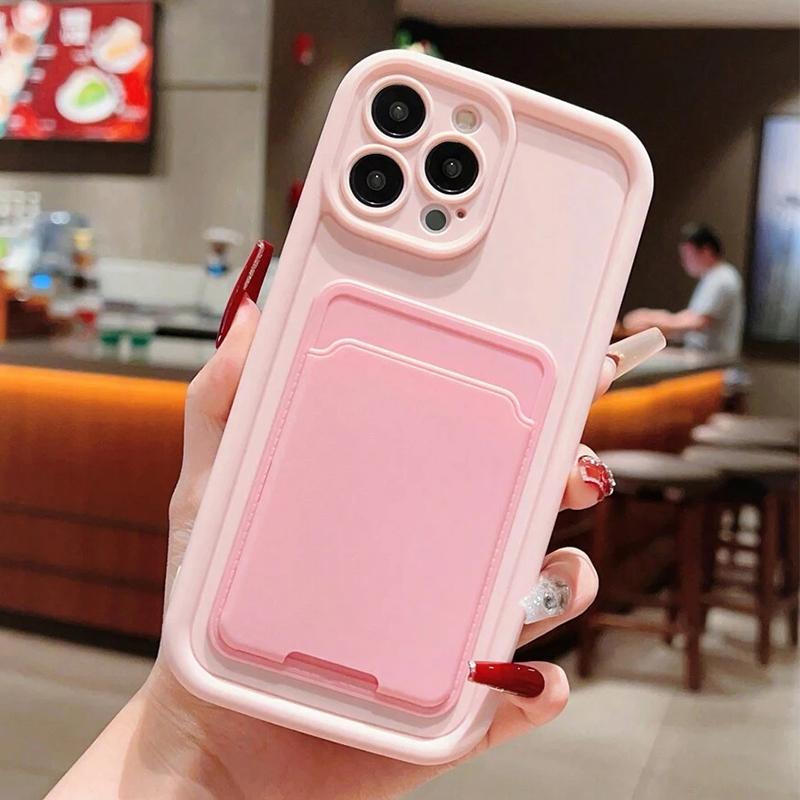 Luxury Silicone Wallet Phone Case For iPhone 17 16 15 14 11 13 12 Pro Max Air 16E 16 15 Plus Card Holder Slot Shockproof Cover