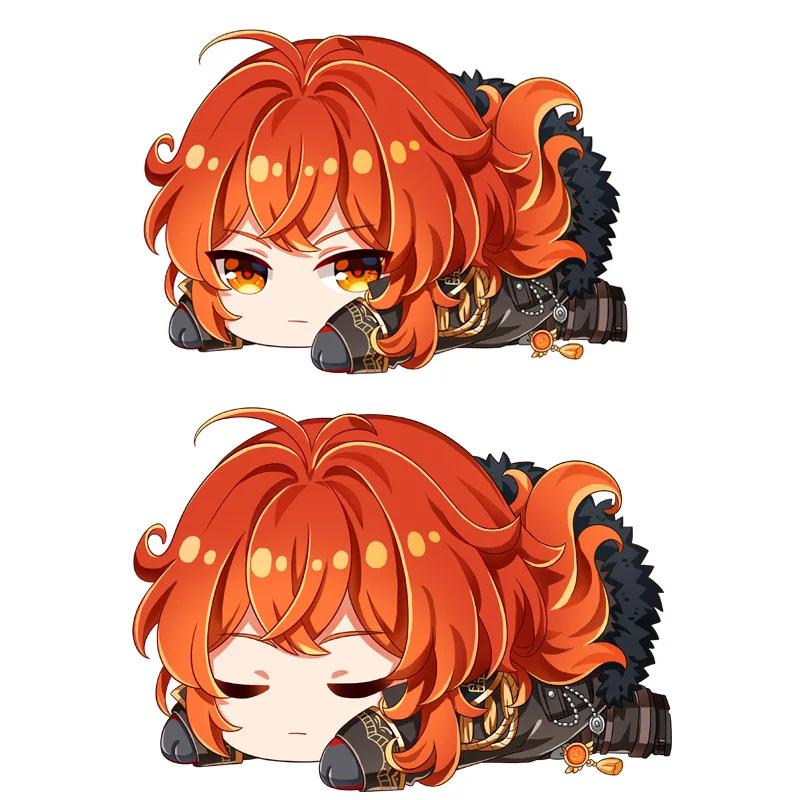 Genshin Impact Plush Pillow Anime Plushie Sofa Cushion Paimon Amber Lumine Keqing Klee Barbara Cartoon Stuffed Toy Birthday Gift