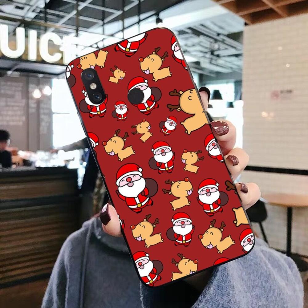 Christmas Cartoon New Year Phone Case For Xiaomi Mi 5X 8 9 10 11 12 lite pro 10T PocoX3pro PocoM3 Note 10 pro lite