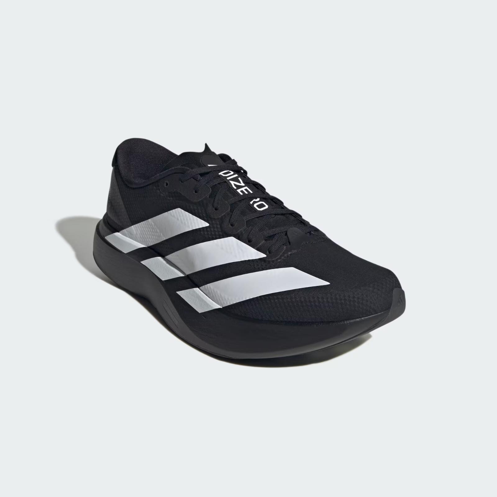 JR4728 adidas Adizero EVO SL Woven Core Black Footwear White (Men s) 11.5