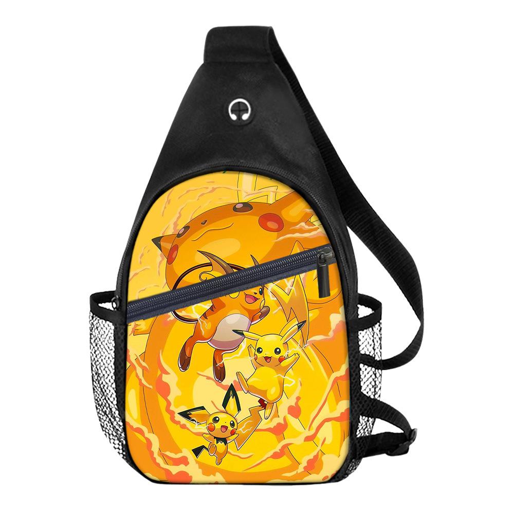 Breast Bag Men'S And Women'S Sports Travel Versatile Casual Shoulder Bag Multifunctional Messenger Bag Cartoon