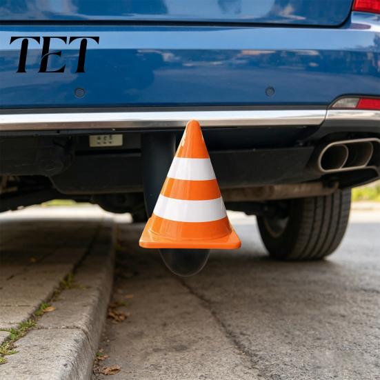 Truck Towing Hitch Plugs Traffic Cone Trailer Cover, Funny Cone-Shaped Ball Cap, Tow Protector UV-Resistant Protective Cover for Balls, SUV Accessory