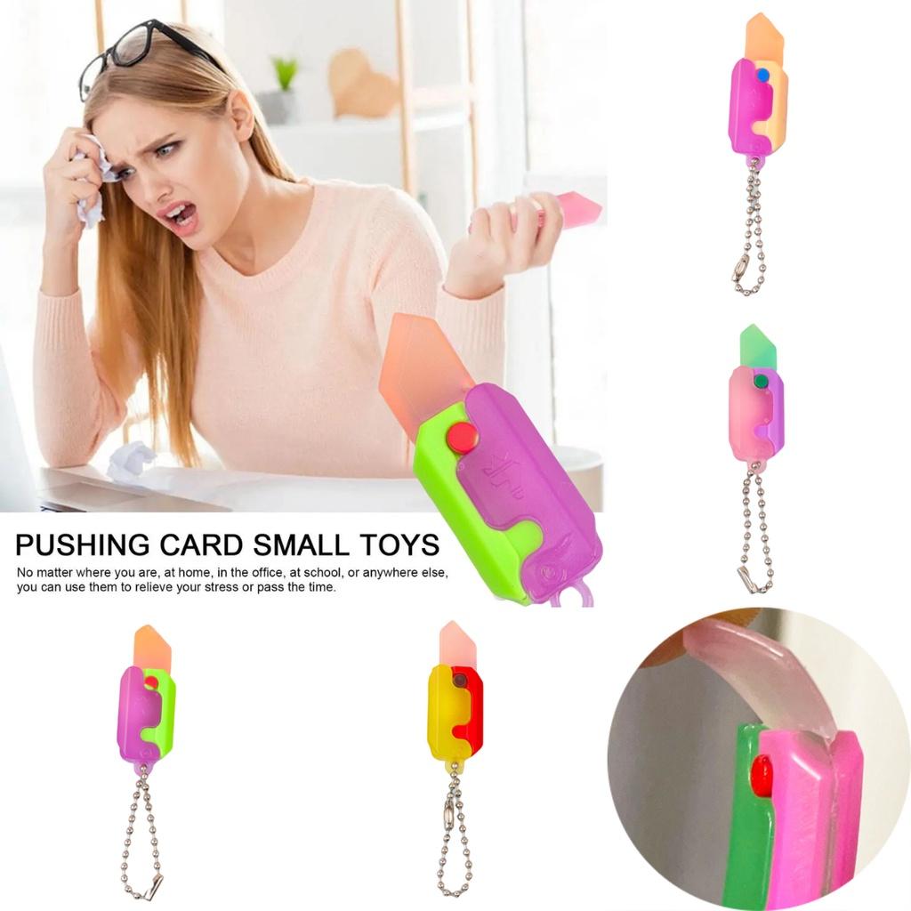 Carrot Fun Mini Fidget Toys Keychain Pendant Rubber Decompression Gifts