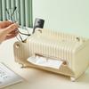 Multifunctional Tissue Box Plastic Large Capacity Paper Drawer Exquisite Anti-slip Paper Towel Box Remote Control Storage