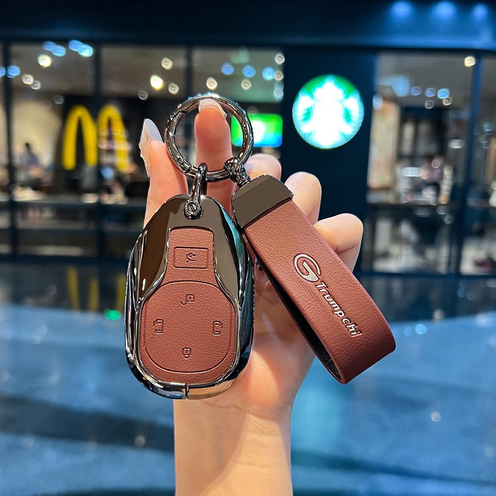 New Fit For Gac Trumpchi Empow J11 J12 J13 J15 J16 Gs8 Gs4 Gs3 M8 Auto Styling Auto Zinc Alloy Key Fob Cover Case Mount Chain